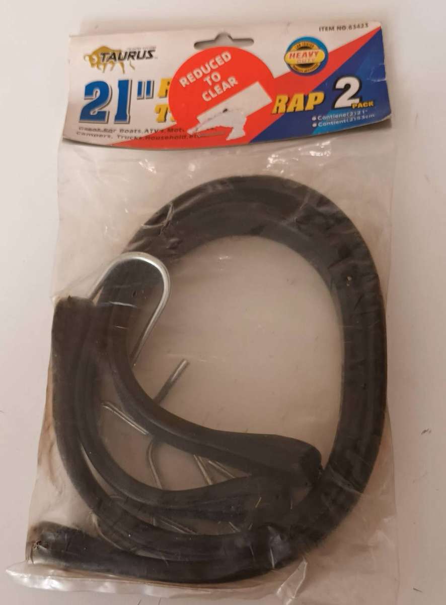 21" Heavy Duty Rubber Straps for Securing Tarps on Trailers/Boats. New