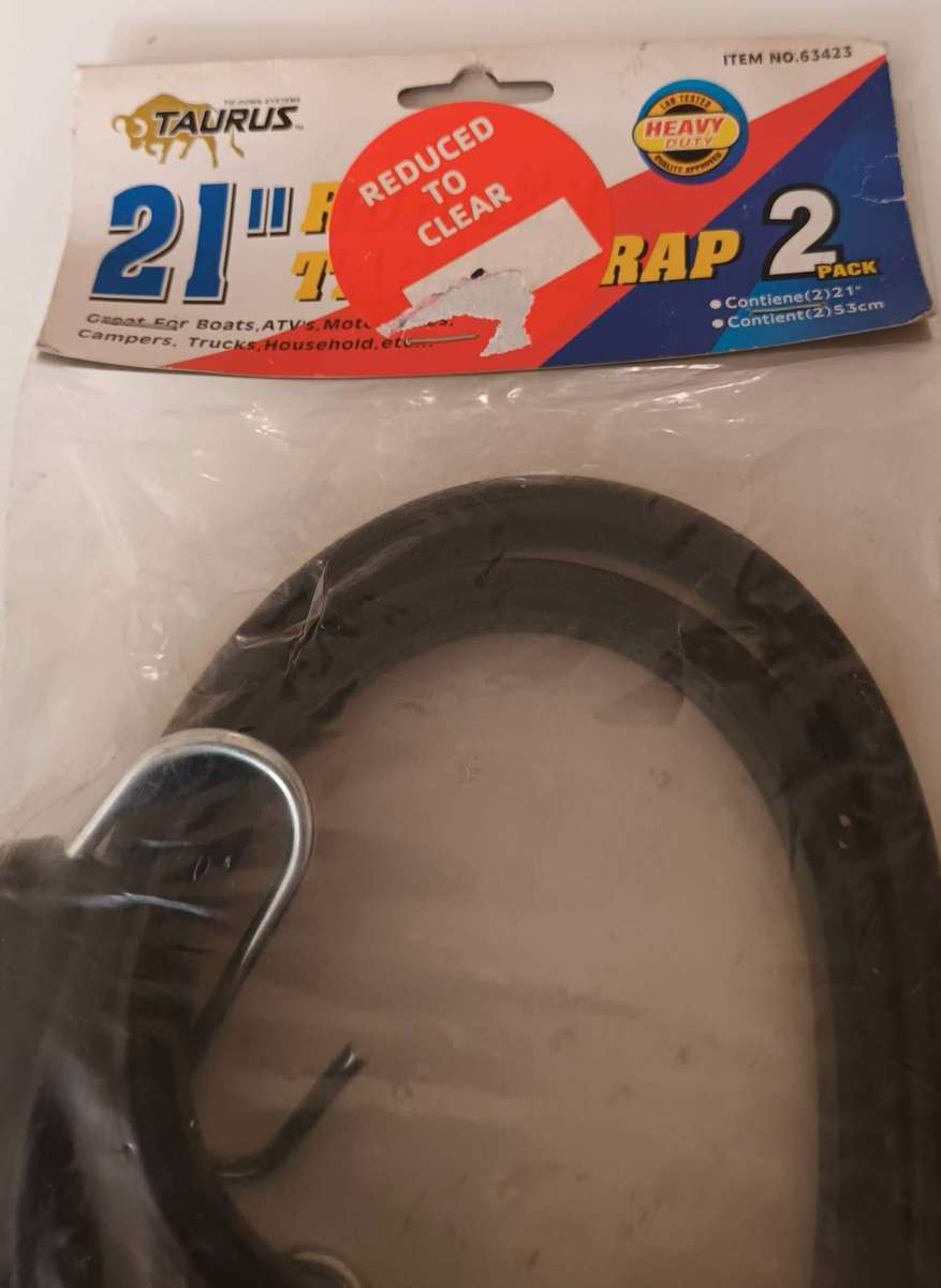 21" Heavy Duty Rubber Straps for Securing Tarps on Trailers/Boats. New