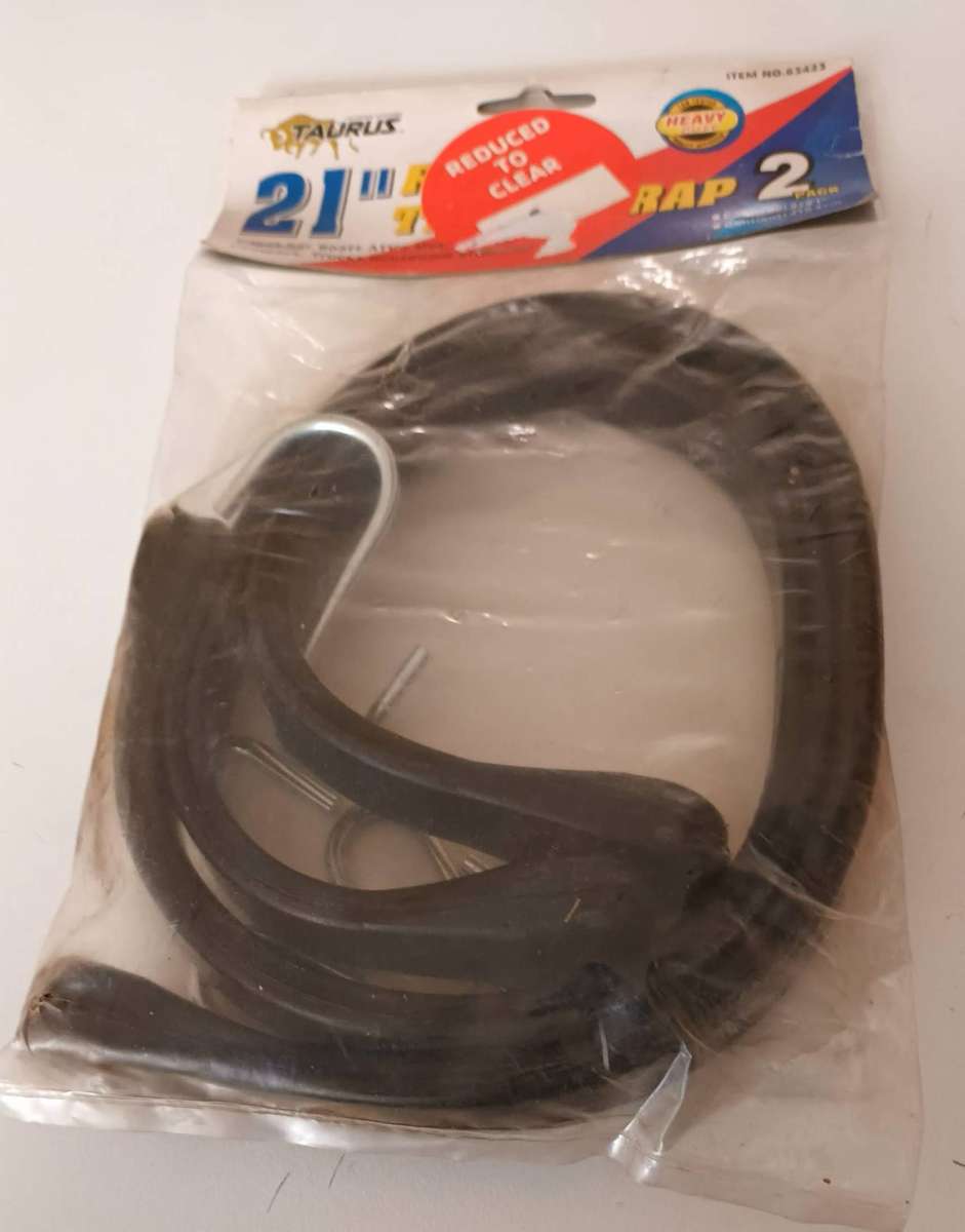 21" Heavy Duty Rubber Straps for Securing Tarps on Trailers/Boats. New