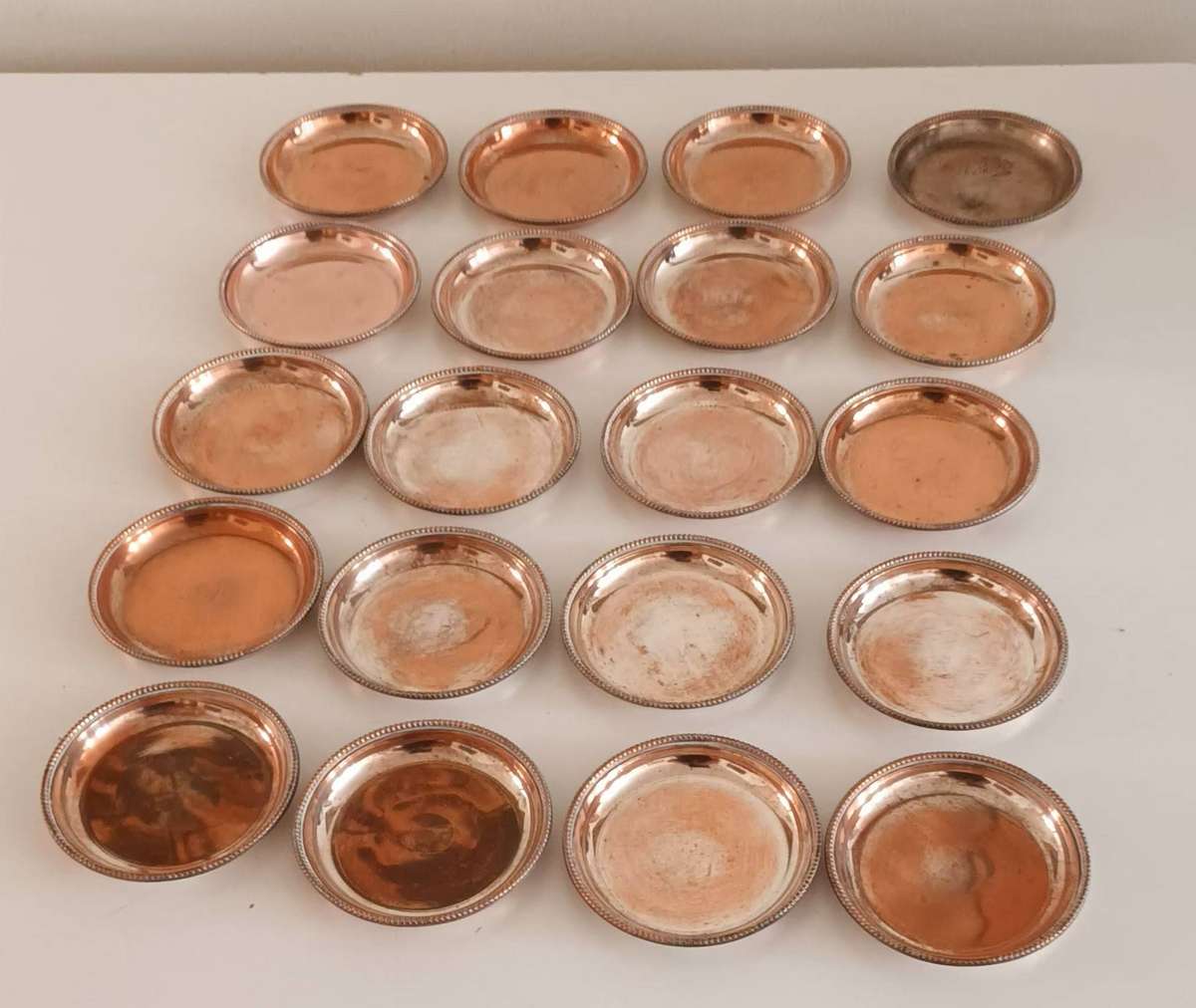 Silver Plated Coasters.