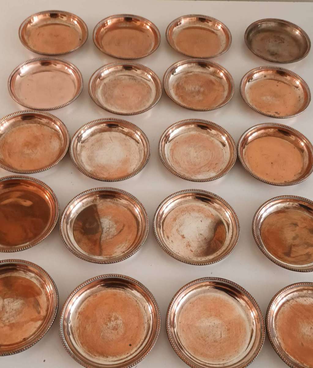 Silver Plated Coasters.