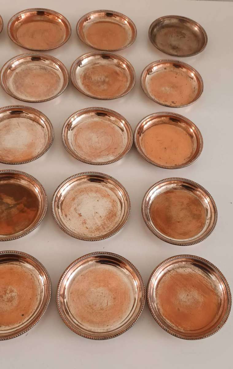 Silver Plated Coasters.