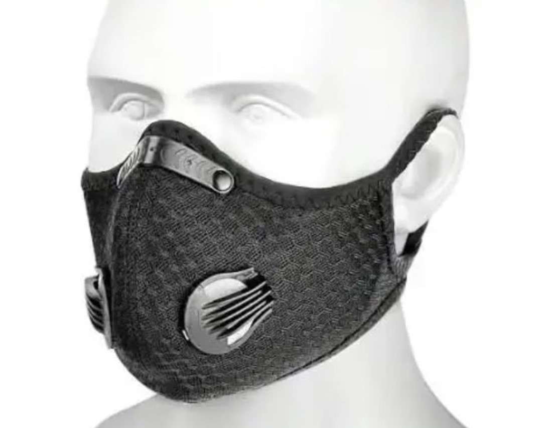 Face Mask - Protective Reusable Multiple Filter Layered Valve incl. 10 Carbon Filters.