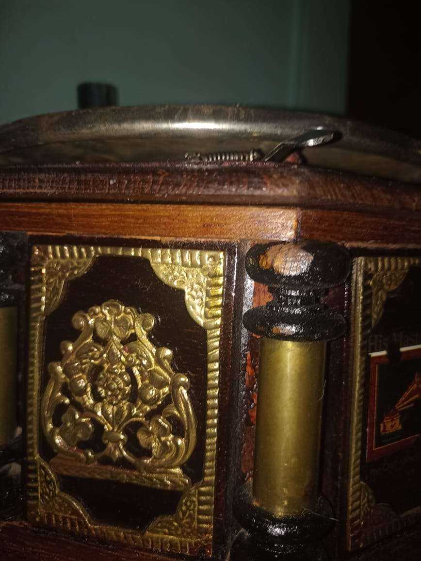 8 Square Scarce his Mastervoice Grampohone Vintage