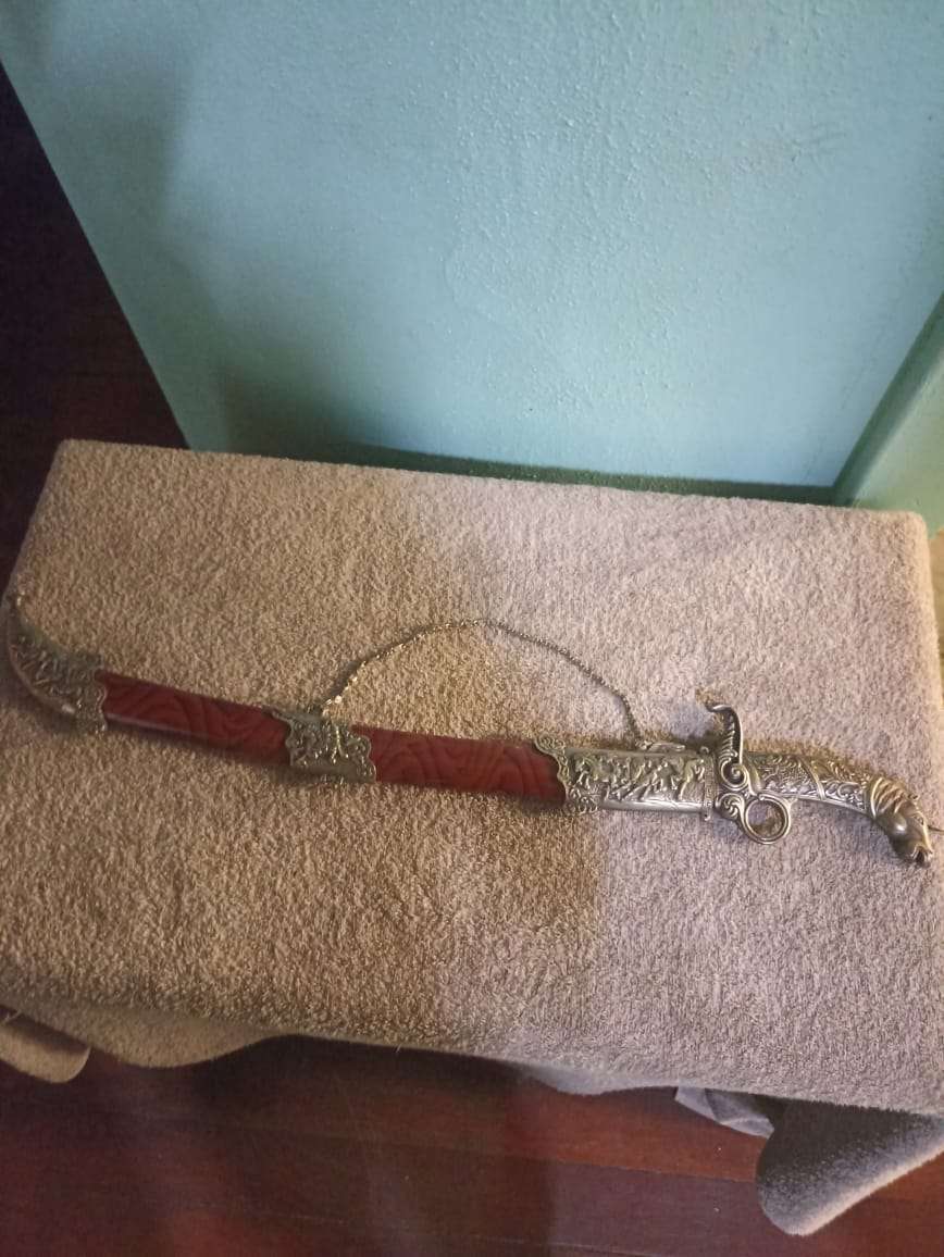 Sword with pattern on the Blade
