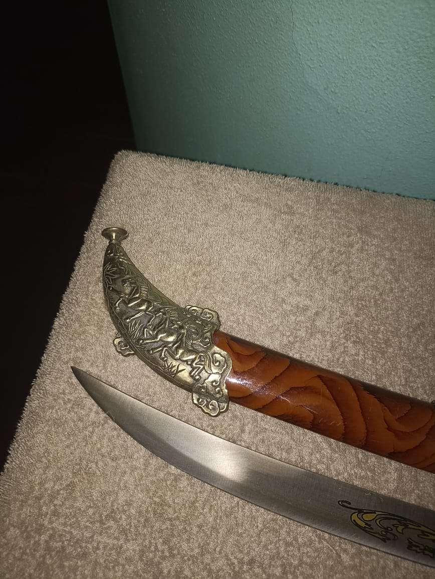 Sword with pattern on the Blade