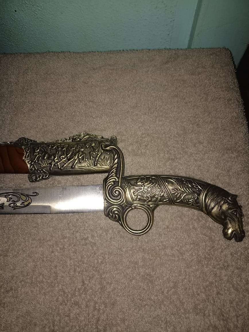 Sword with pattern on the Blade