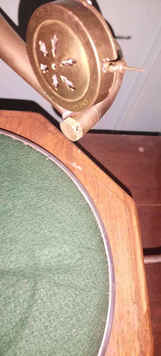 Refurbished his Masters Voice Gramophone