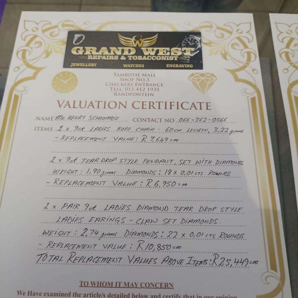 18 carat Angel diamond ring with 9 carat diamond earrings and pendant  rare to find as a set.