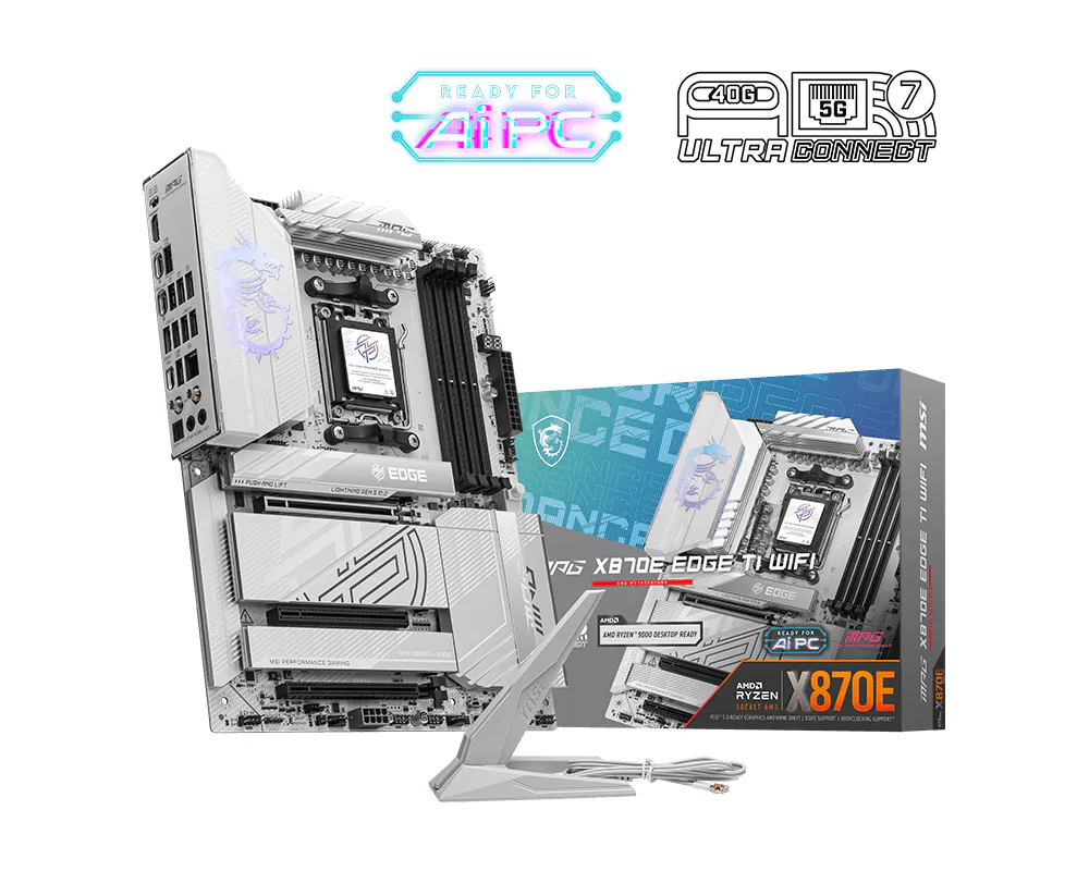 MSI MPG X870E EDGE TI WIFI AM5 Motherboard