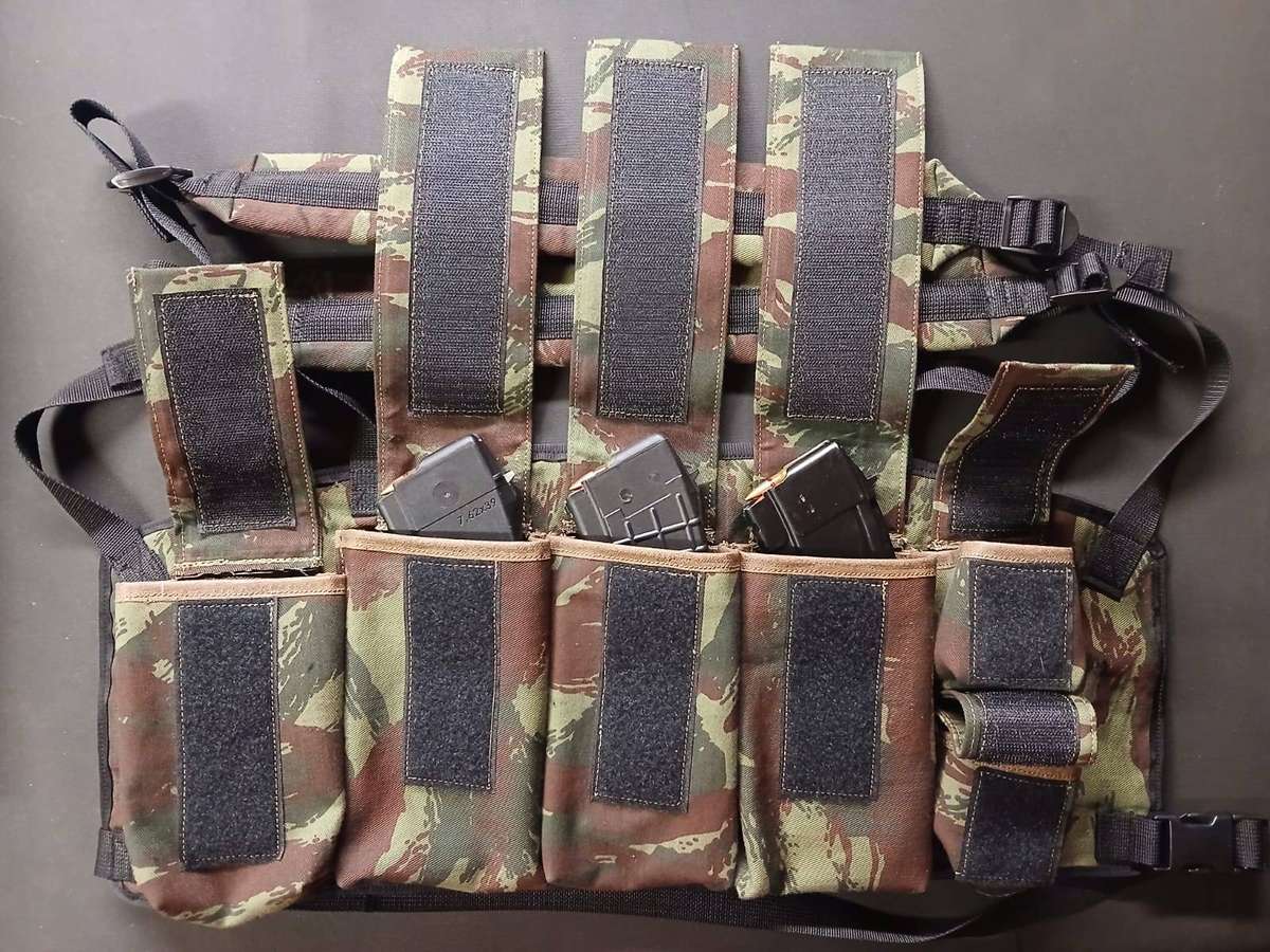 AK 47 - Portuguese Army M64 Lizard Camo Chest Webbing (Rare)
