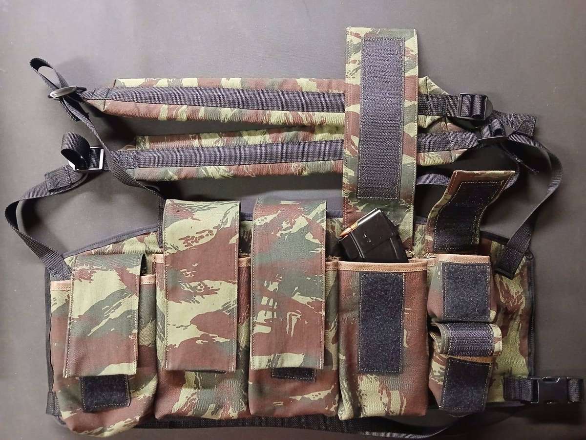 AK 47 - Portuguese Army M64 Lizard Camo Chest Webbing (Rare)