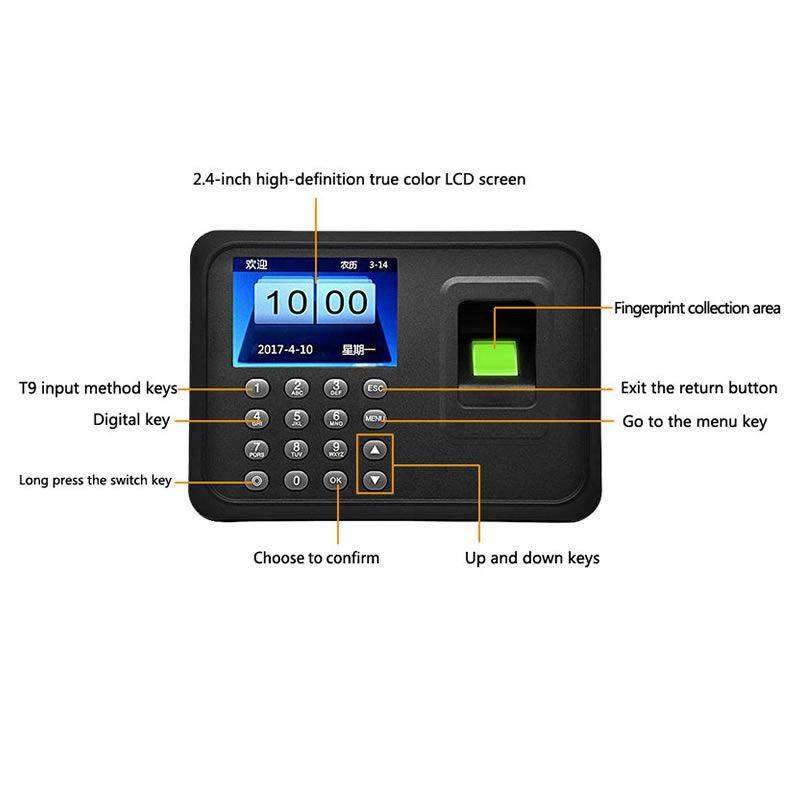 Andowl Q-A27 Fingerprint Time Attendance Clock | Clearance Sale!