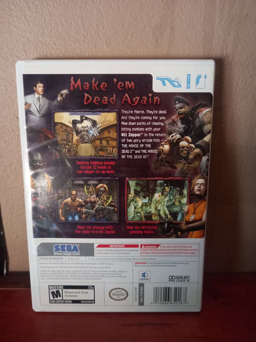 The House Of The Dead 2 And 3 Return