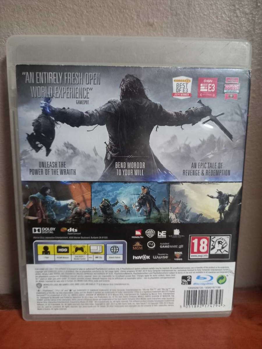 Middle Earth Shadow Of Mordor