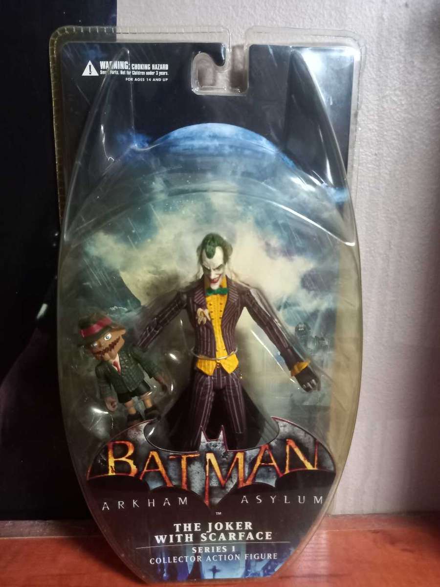 DC Direct Batman Arkham Asylum The Joker With Scarface Series 1 Collector Action Figure