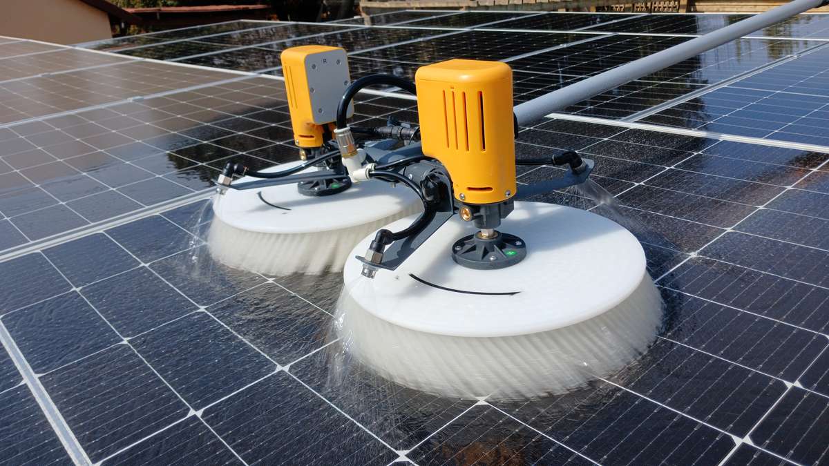 Solar Panel Washer - Dual Head Brush AC 220V