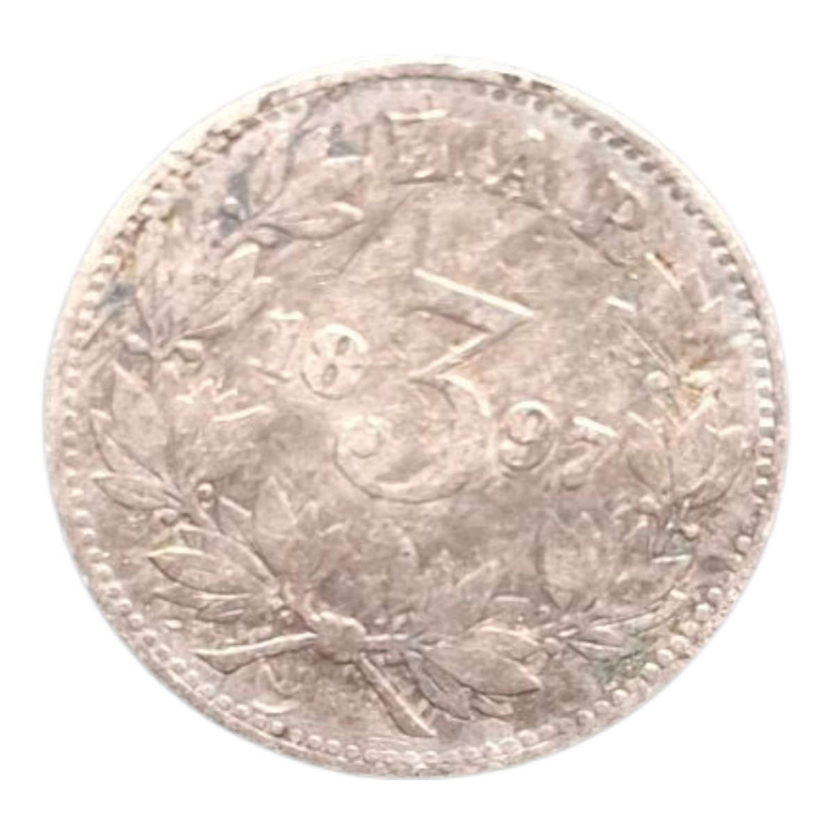 1897 ZAR 3 Pence