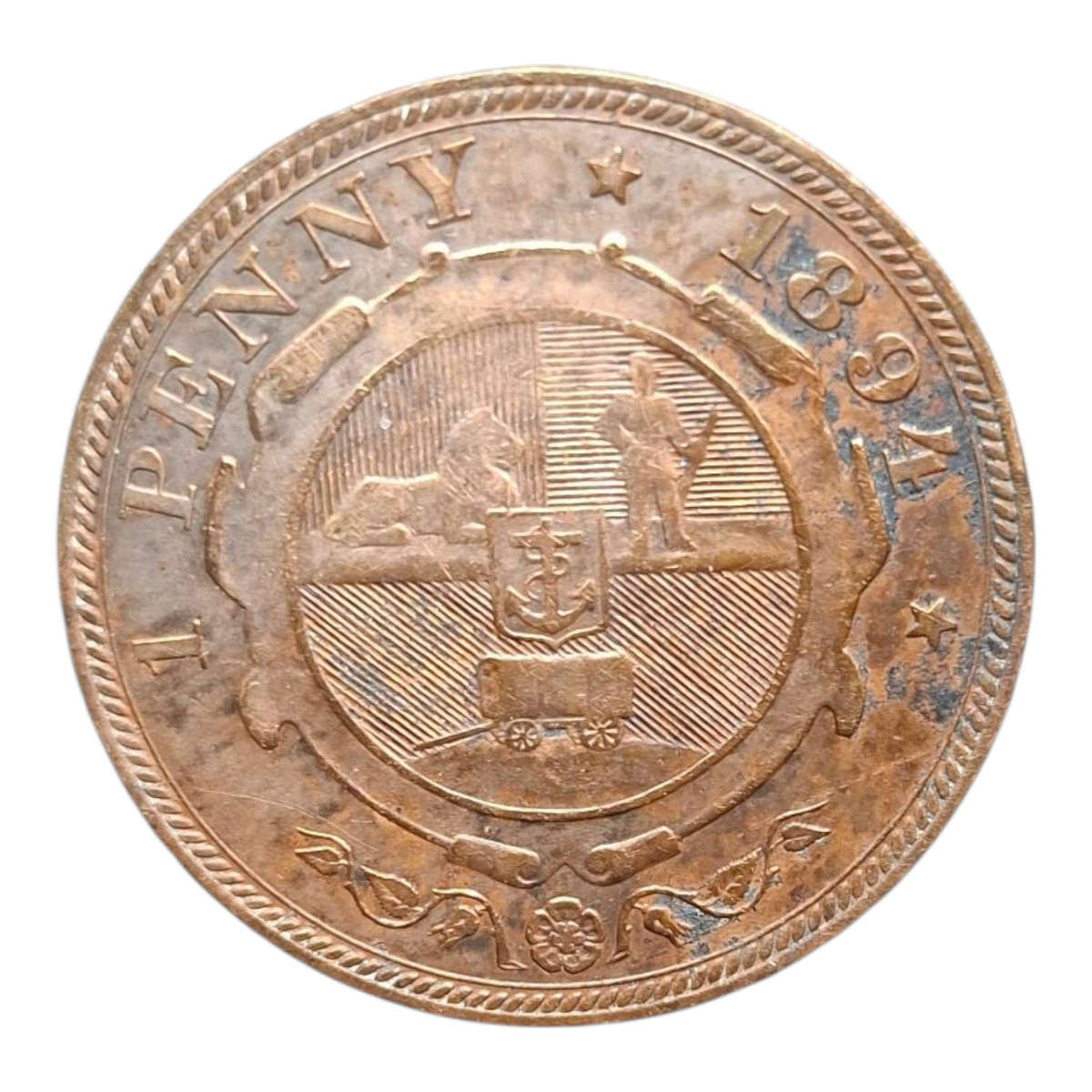 1894 ZAR 1 Penny