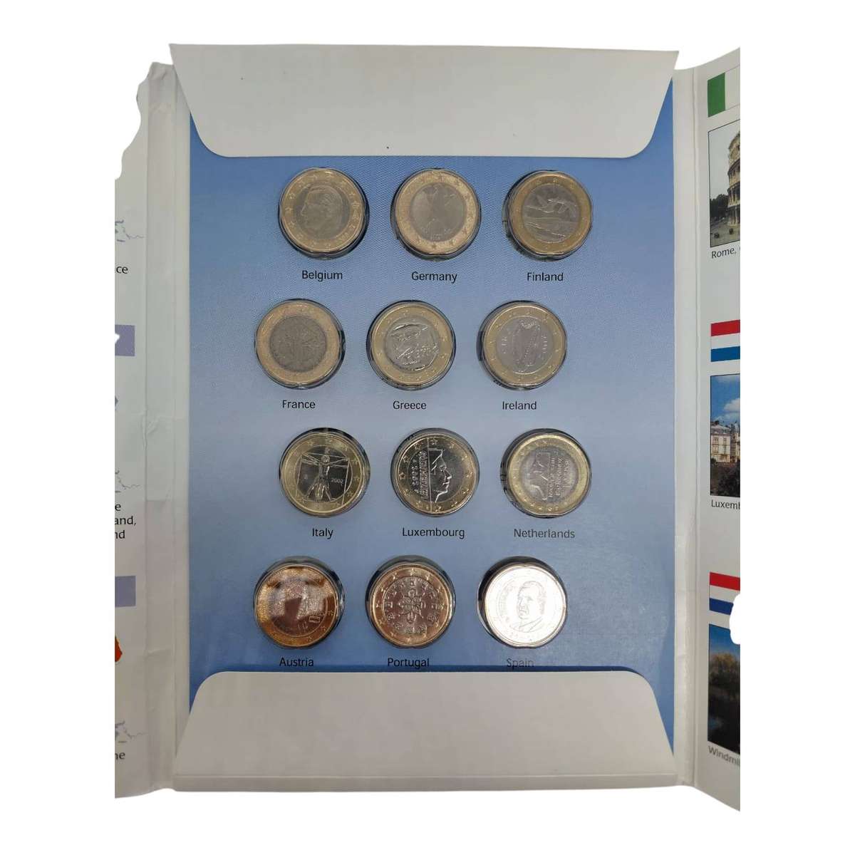 12 Official Euros Coin Set