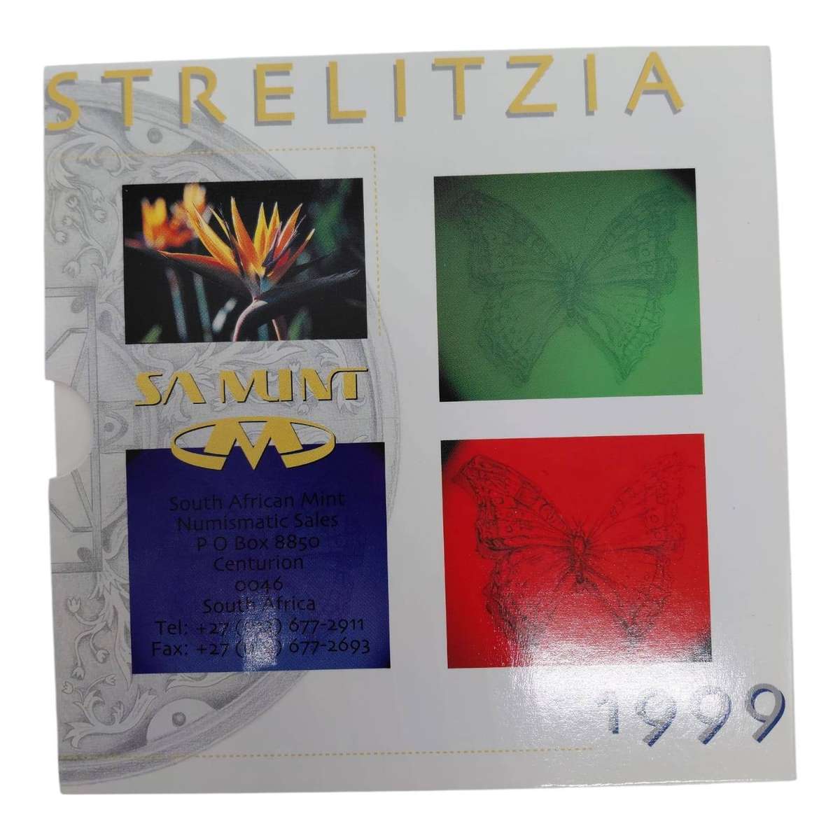 1999 South African Strelitzia Coin Set  Still Sealed