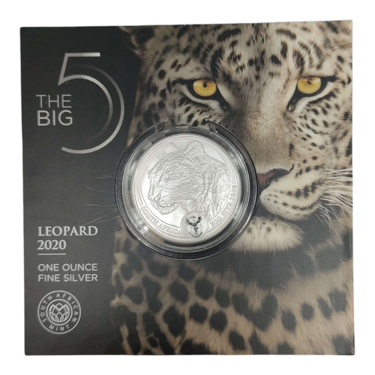 Big Five S1 Silver Brilliant Uncirculated Leopard