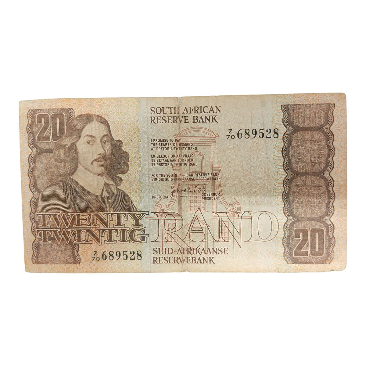 Gerhard de Kock 3rd Issue (Filler Note) 20 Rand
