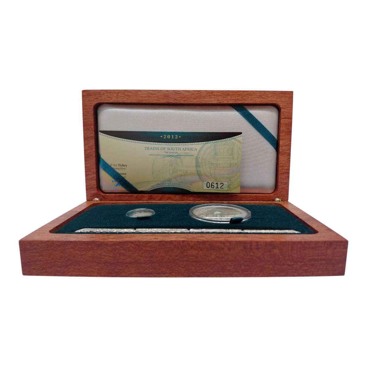 2012 Silver Gautrain Crown And Tickey Combo Set