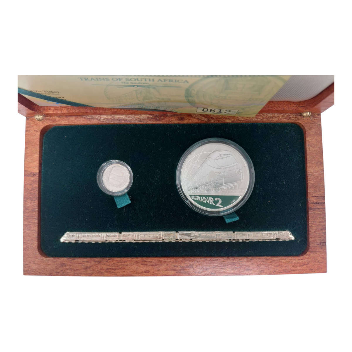 2012 Silver Gautrain Crown And Tickey Combo Set