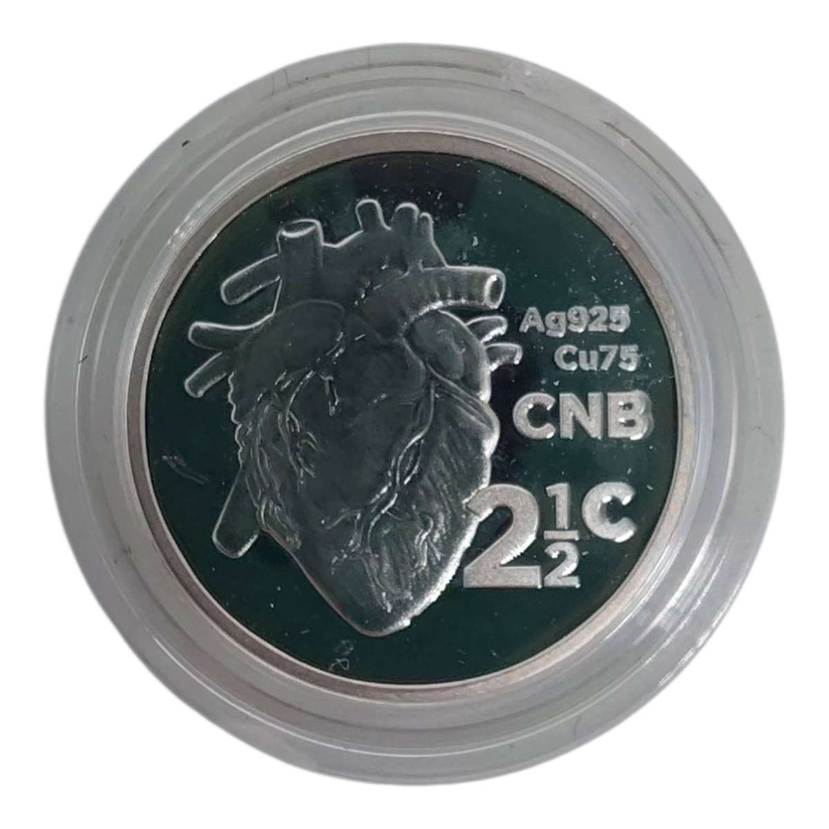 2017 South Africa Silver Proof 2½ Cents  Tickey  Heart Transplant 50th Anniversary