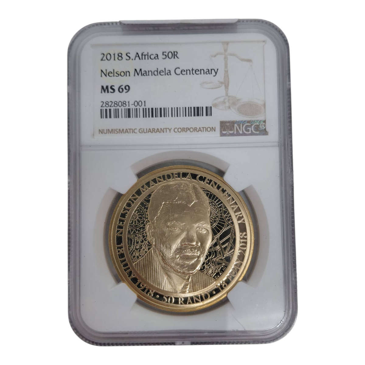 2018 South Africa Nelson Mandela Centenary Set  Graded Coins with Wooden Display Box
