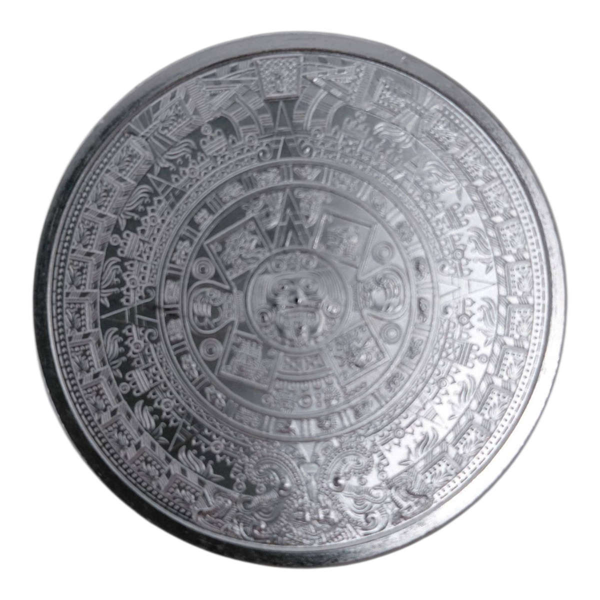 .999 Silver Aztec Calendar Medallion  1 oz