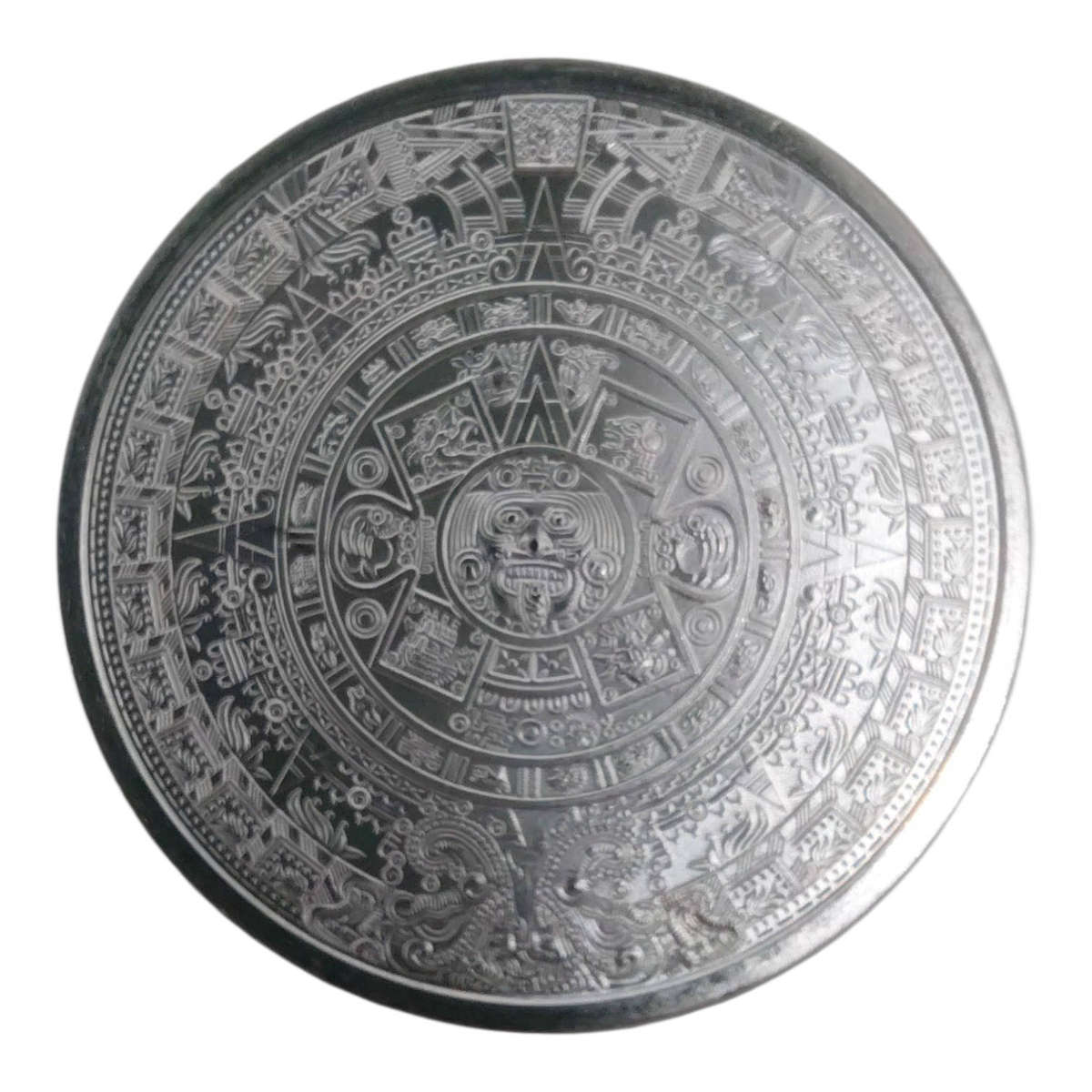 .999 Silver Aztec Calendar Medallion  1 oz