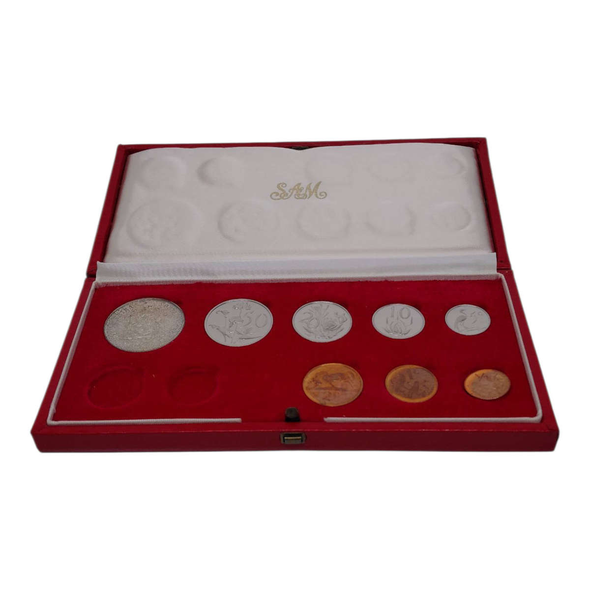 South Africa 1971 Long Proof Set (Without Gold Coins)