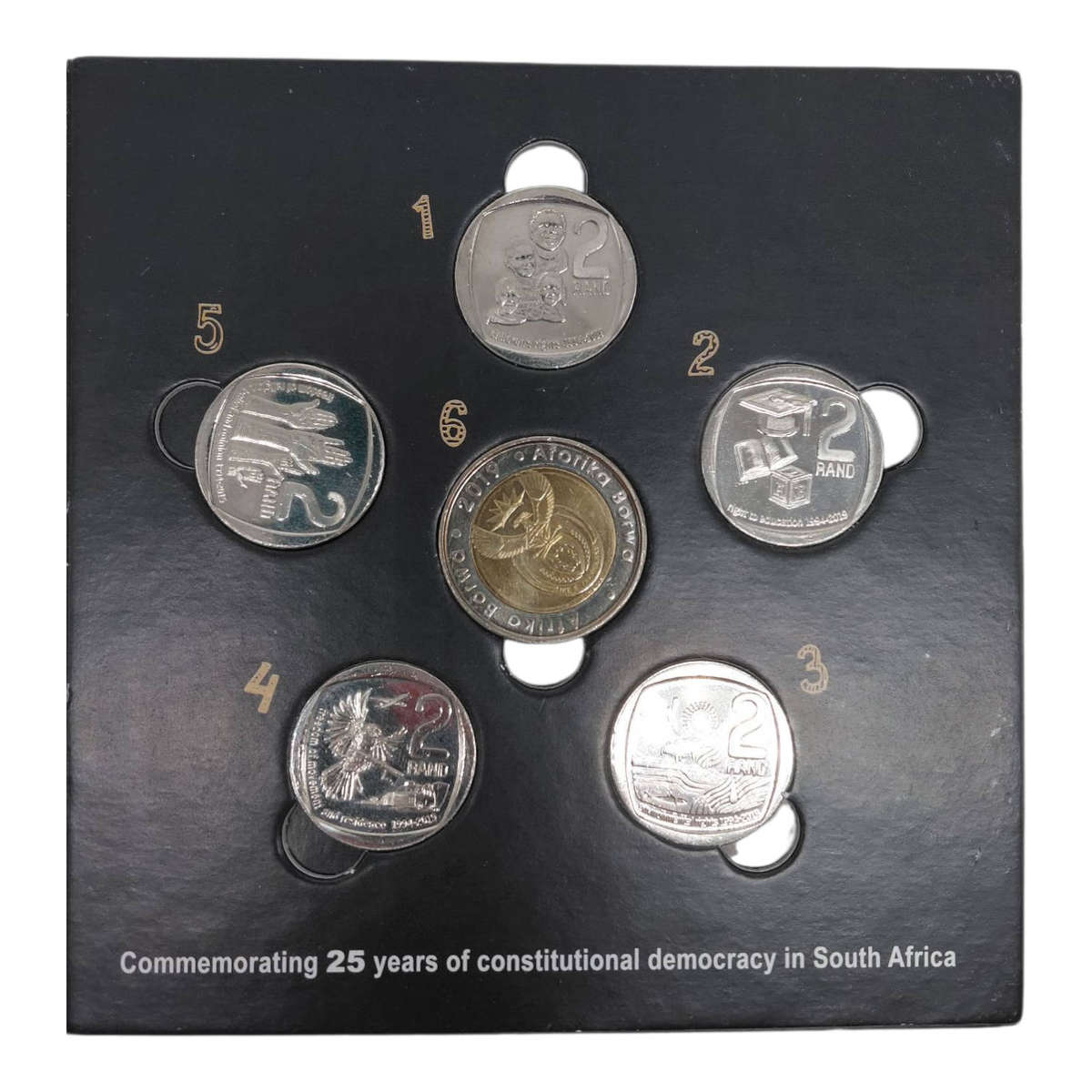 South Africa 2019 "25 Years of Democracy" Commemorative Uncirculated Coin Set