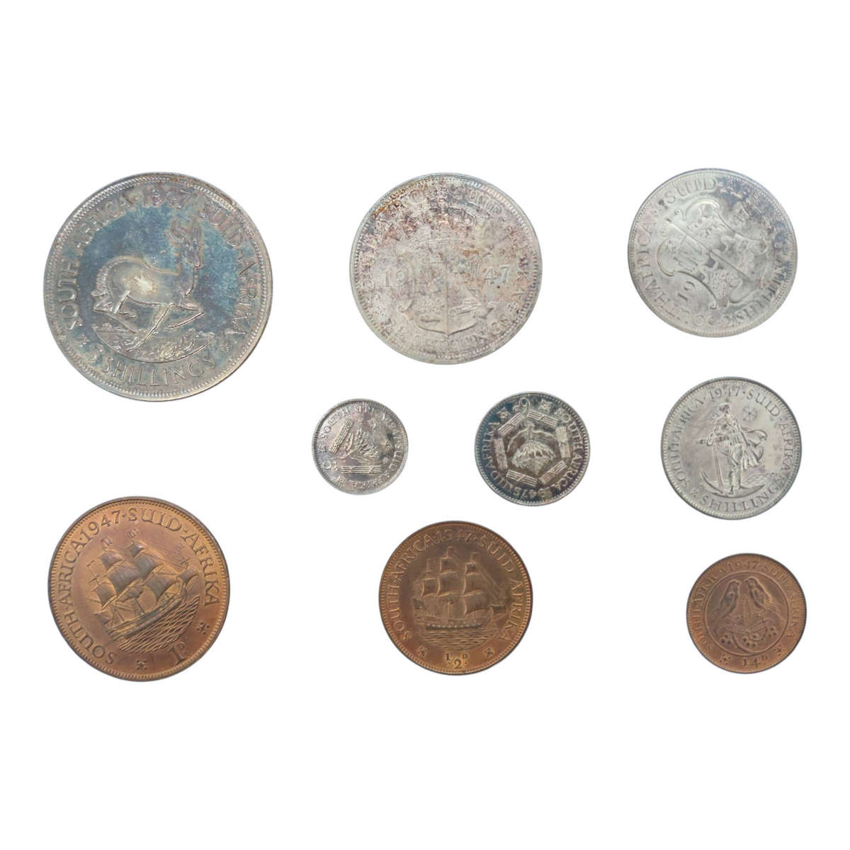 South Africa 1947 Short Proof Set  Long Box