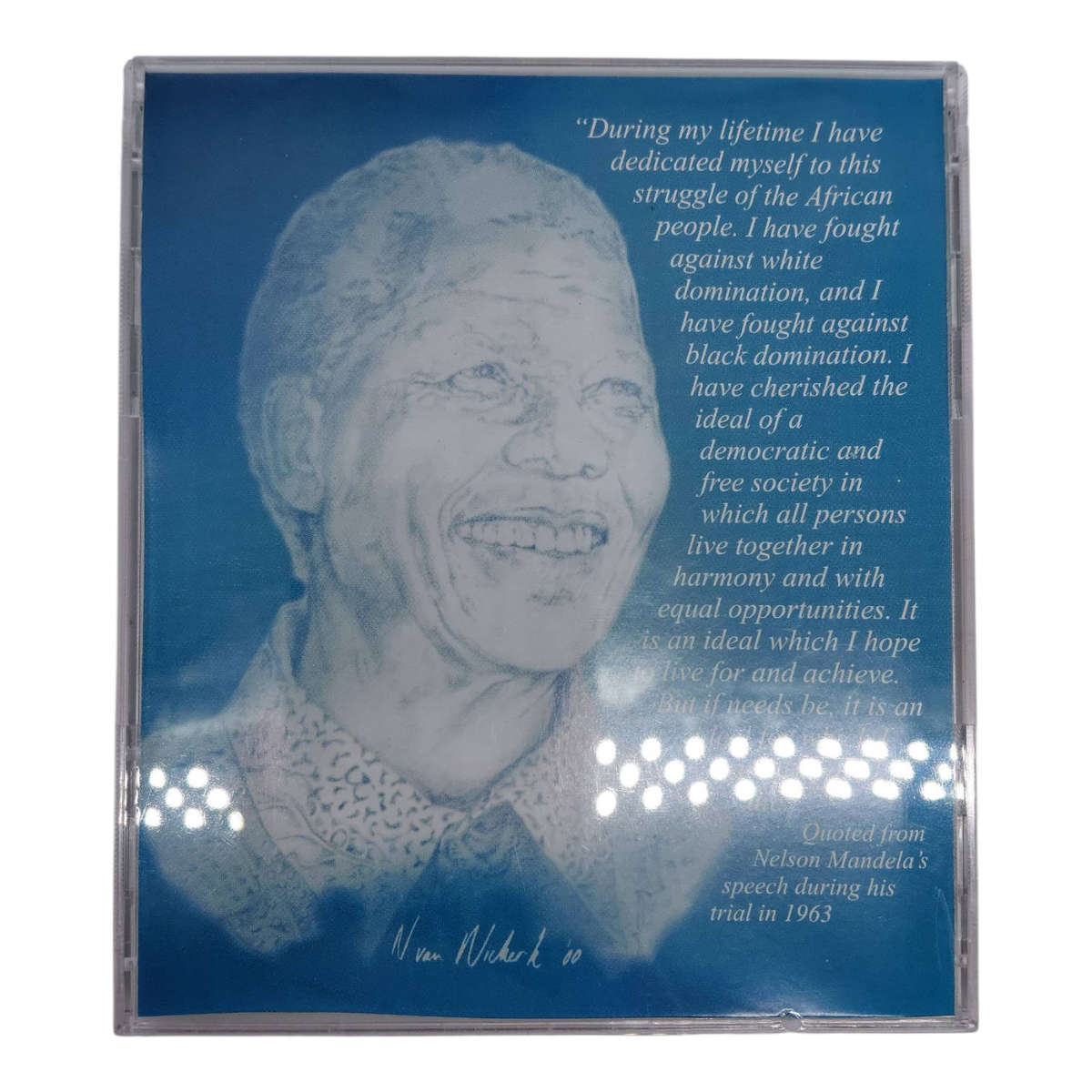 Nelson Mandela Grand Parade  Cape Town, 11 February 1990 Smiley Mandela R5 (in Original CD Case 