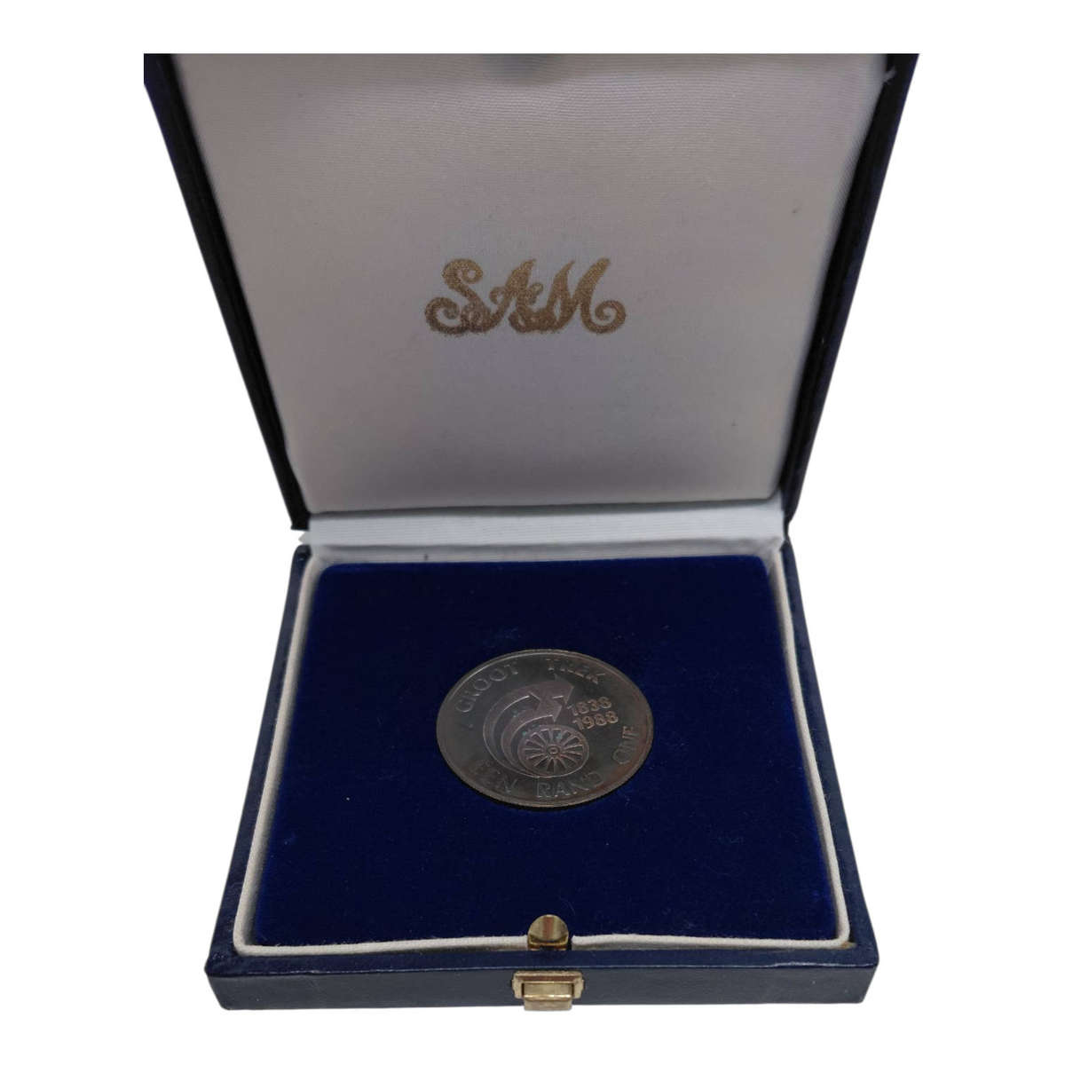 1988 South Africa R1 Silver Proof  The Great Trek (.800 Silver)