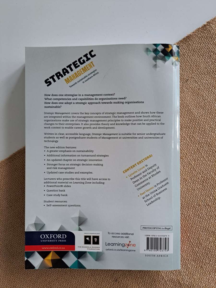 Strategic Management towards sustainable strategies in southern Africa