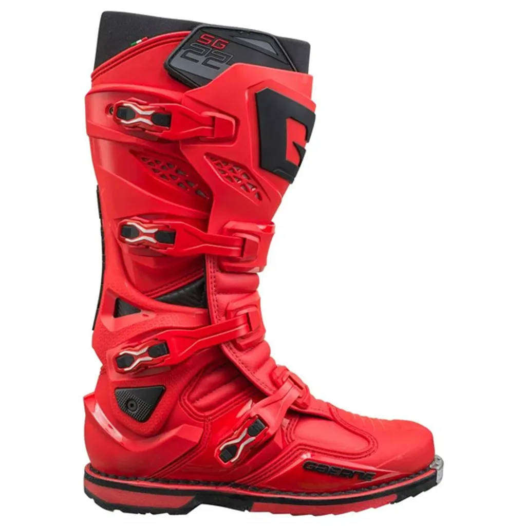Gaerne SG22 Motorcross/Enduro Boots - RED - Size EU 45 /UK 9.5
