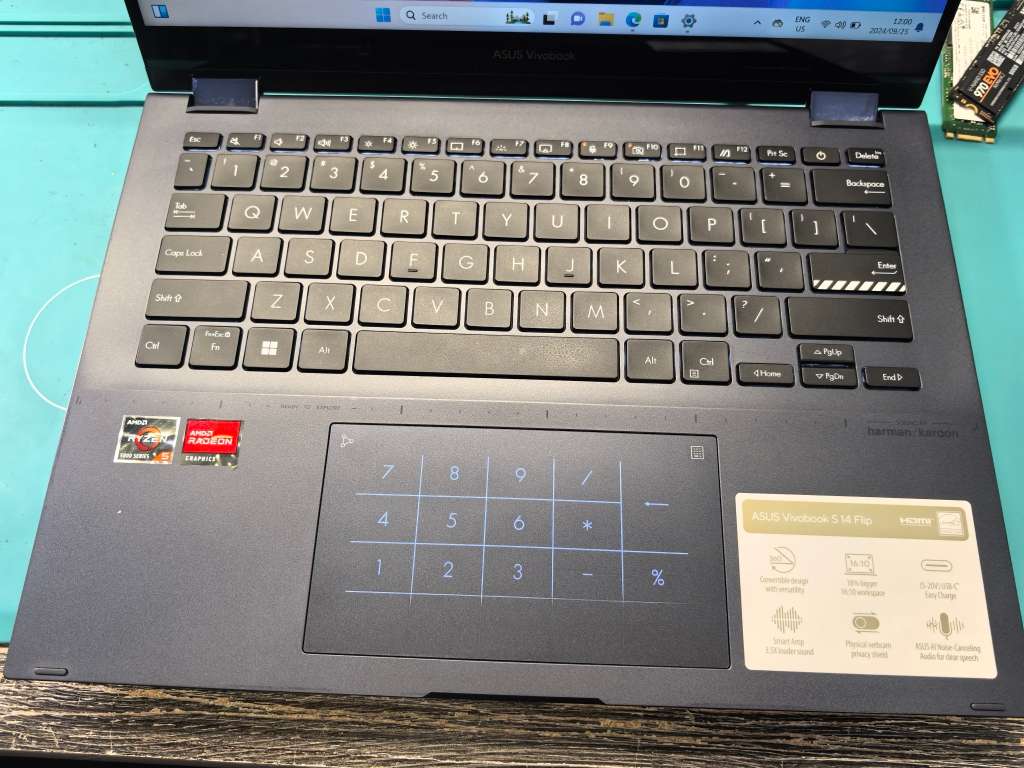 12TH GEN-RADEON GRAPHICS-ASUS S14 FLIP-RYZEN 5-5600H-8GB RAM-512GB SSD-TOUCHSCREEN-FHD+