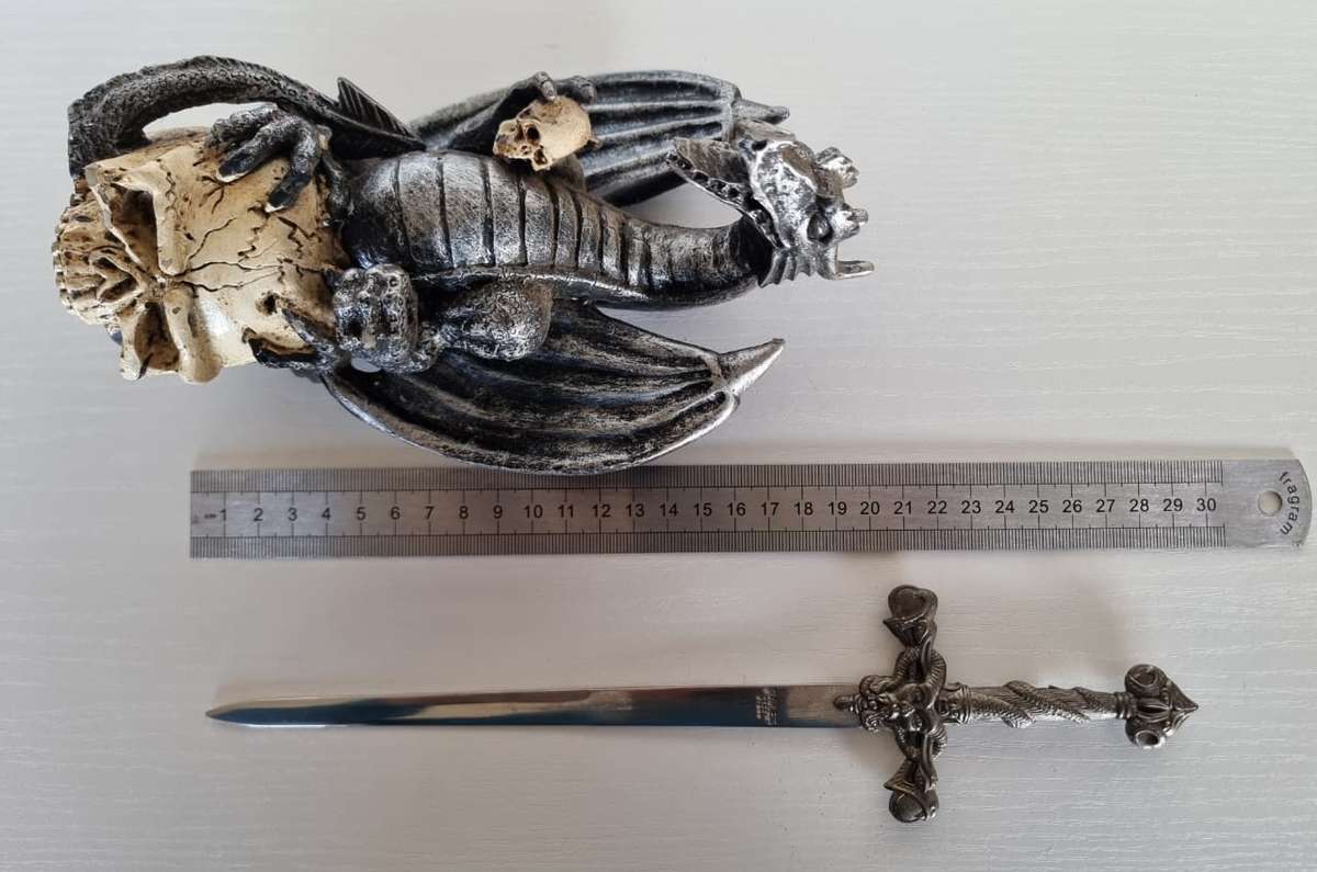 DRAGON - DAGGER Ornamental letter opener