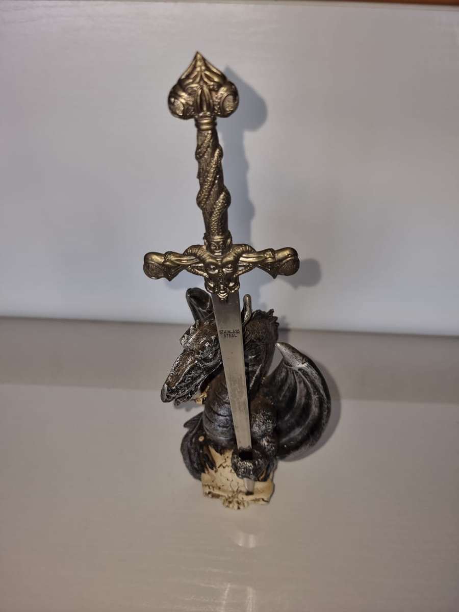 DRAGON - DAGGER Ornamental letter opener