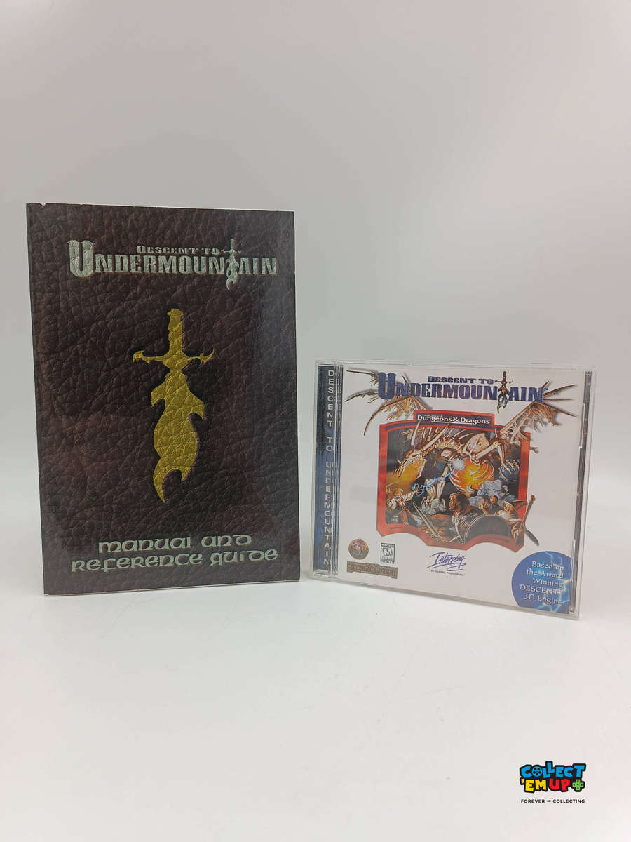 PC Game Descent to Undermountain Jewel Case and Manual