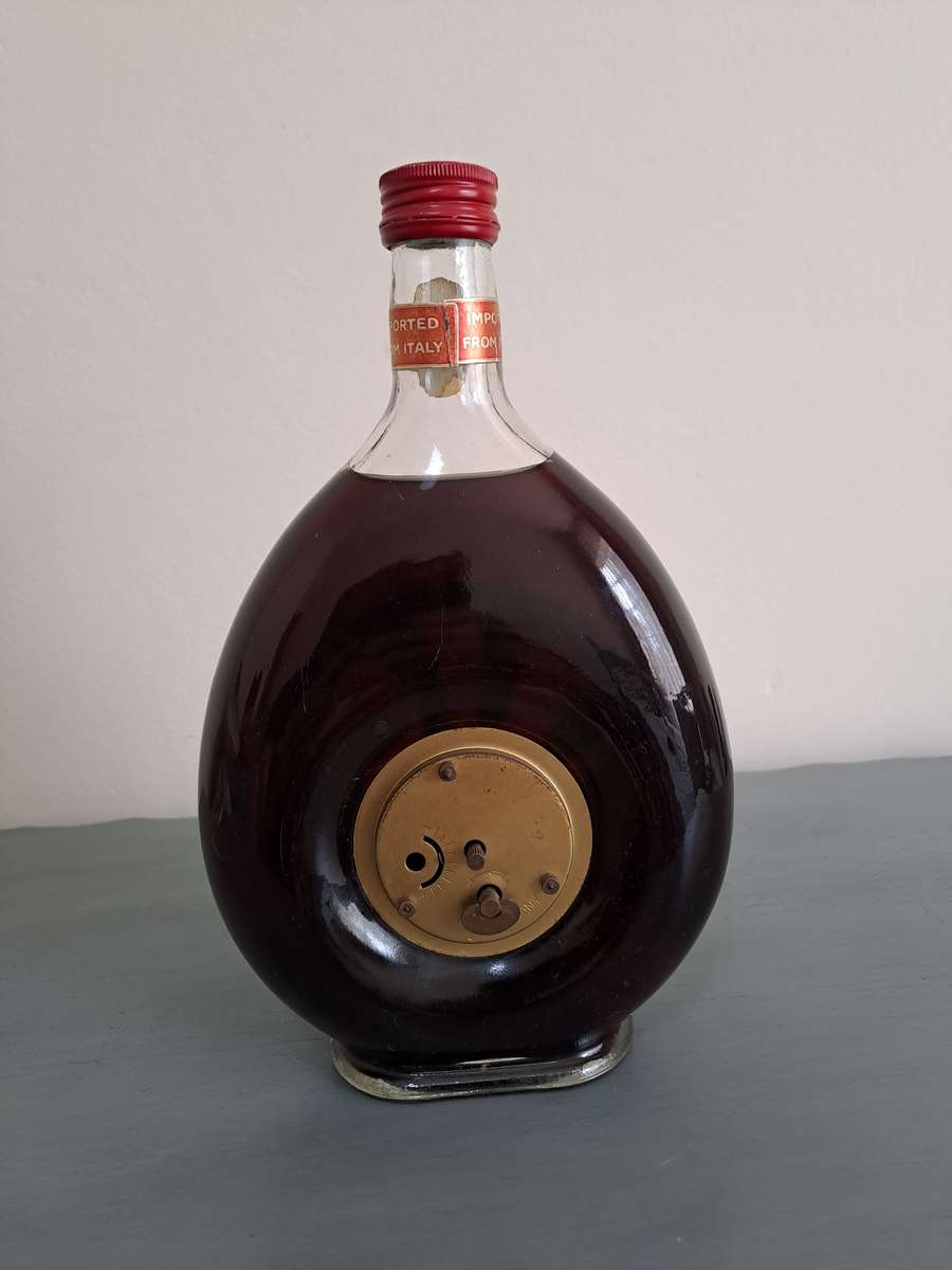 RARE GIROLAMO LUXARDO Italian Ardo  Wine With Mercedes Clock, 18%, 740ml