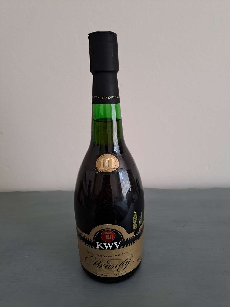 Vintage KWV Finest 10 Year Old Brandy, 750ml, 38%