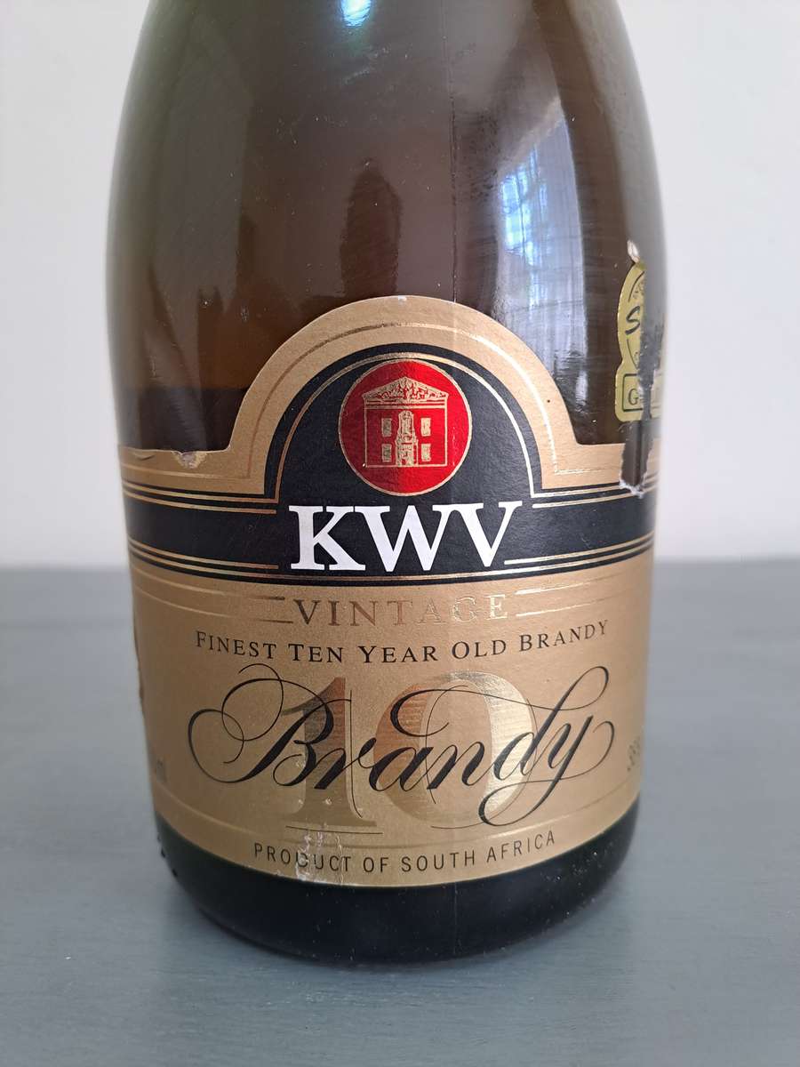 Vintage KWV Finest 10 Year Old Brandy, 750ml, 38%