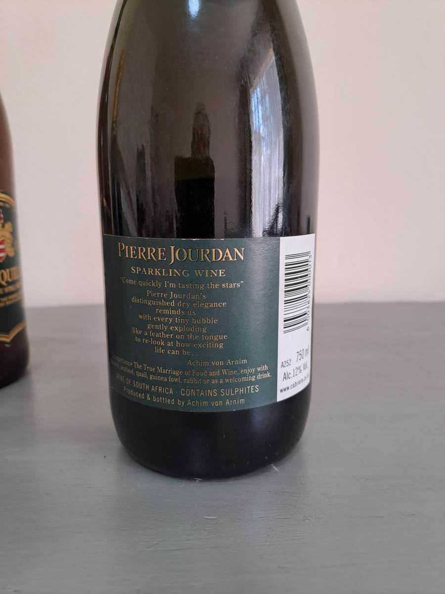 3 x Vintage Pierre Jourdan Brut and Still Wine Sealed and full, 1990's, 375ml, 750ml, and 1L.
