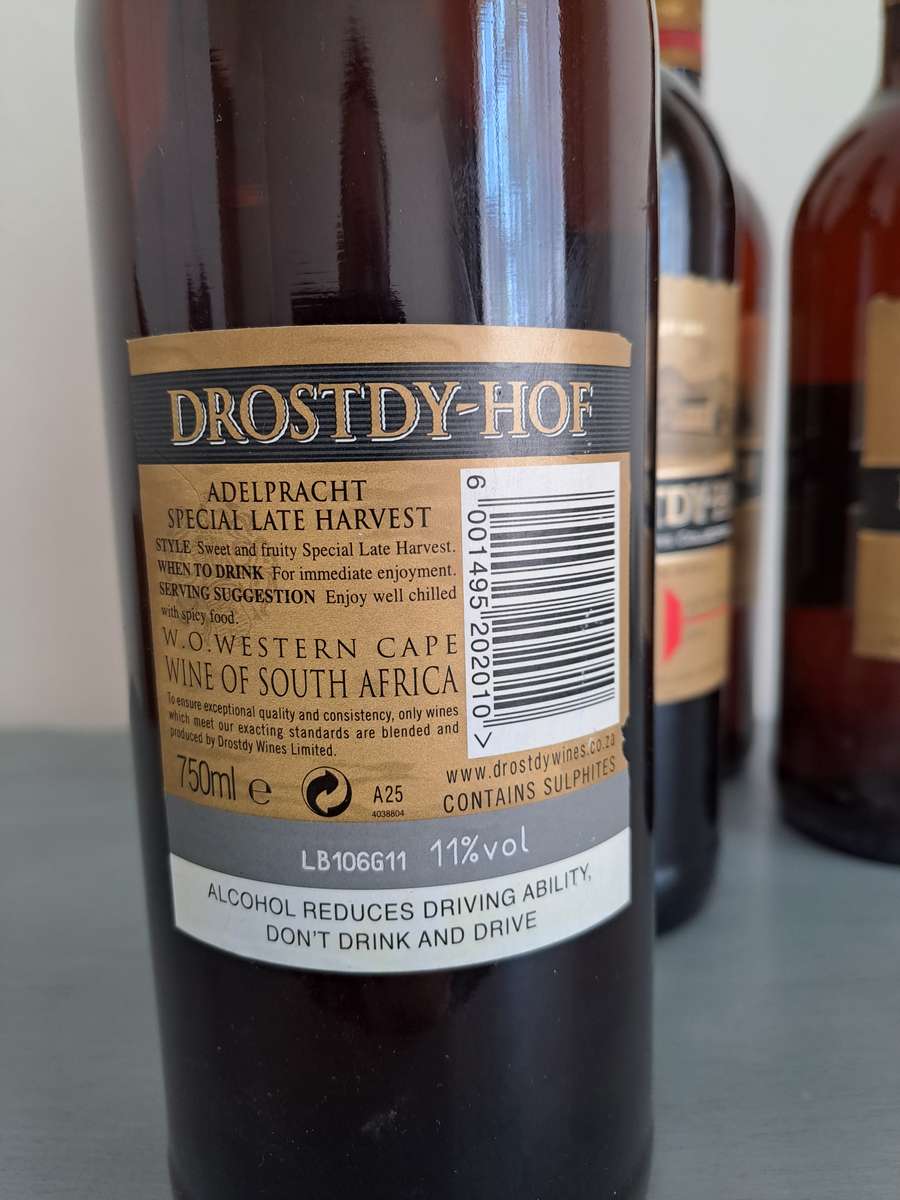 1 x 2011 Drostdy Hof Adelpracht Special Late Harvest, , 750ml, 11%