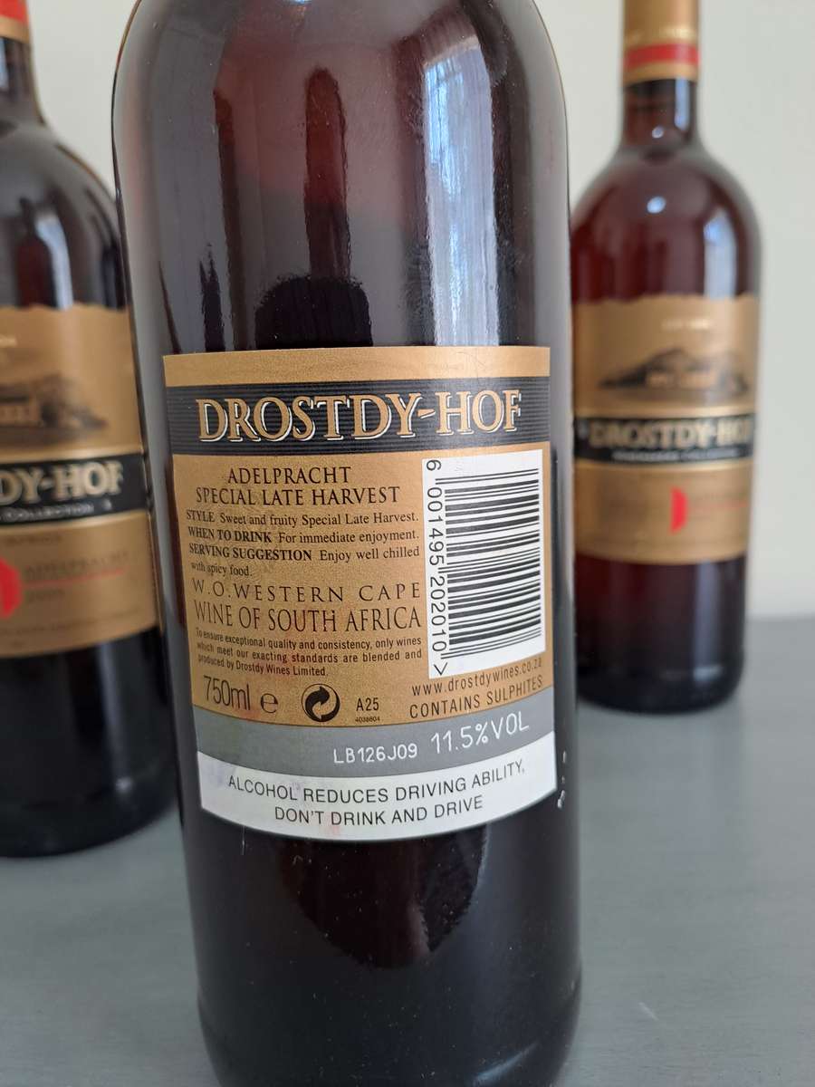 1 x 2009 Drostdy Hof Adelpracht Special Late Harvest, 750ml, 11.5%